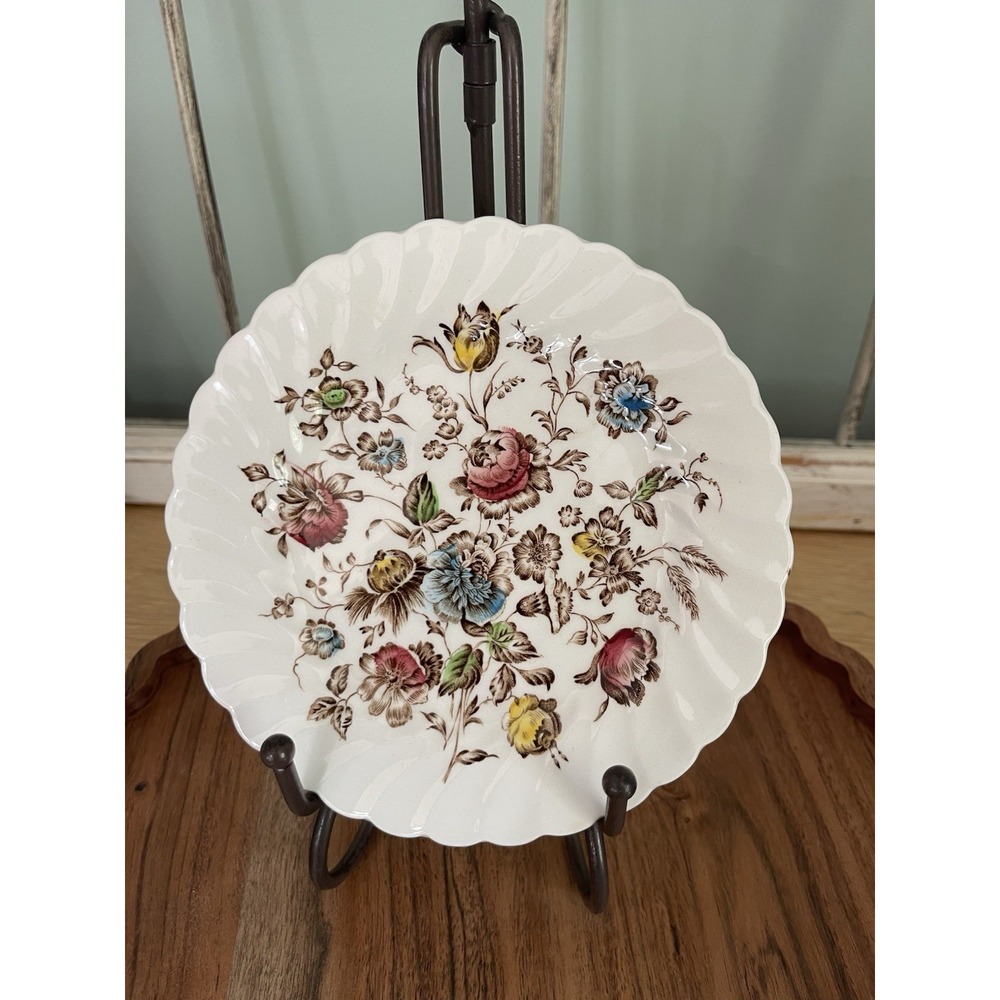 Vintage Johnson Brothers Staffordshire Bouquet IRONSTONE Bread Plate England